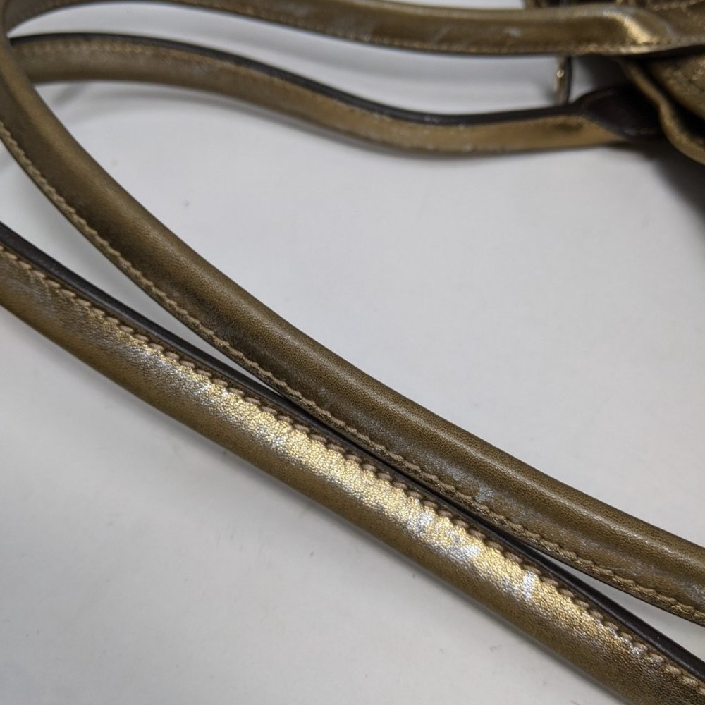 Gucci Tote Bag GG Canvas Light Brown Silk Satin - Picture 14 of 16